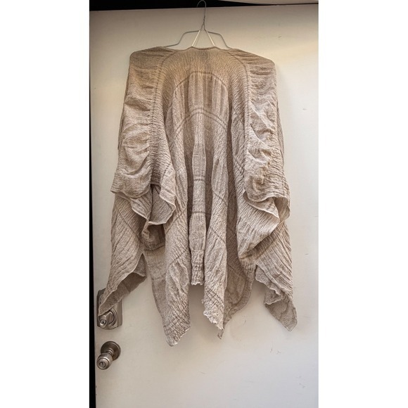 Vince Camuto Gathered Ruched Duster One Size Boho Stye - Picture 3 of 4